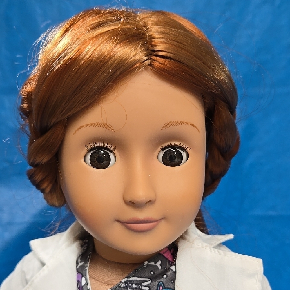 Our Generation Long Red Hair And Brown Eyes